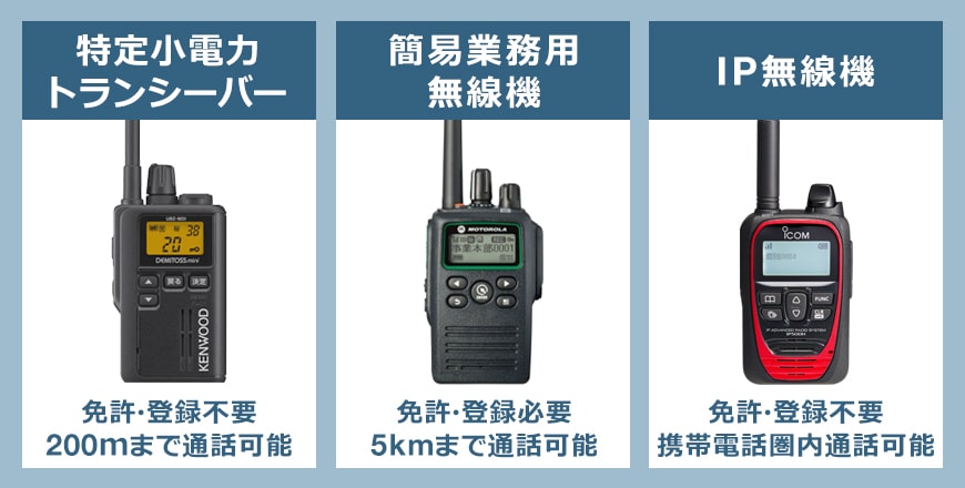 無線機の種類