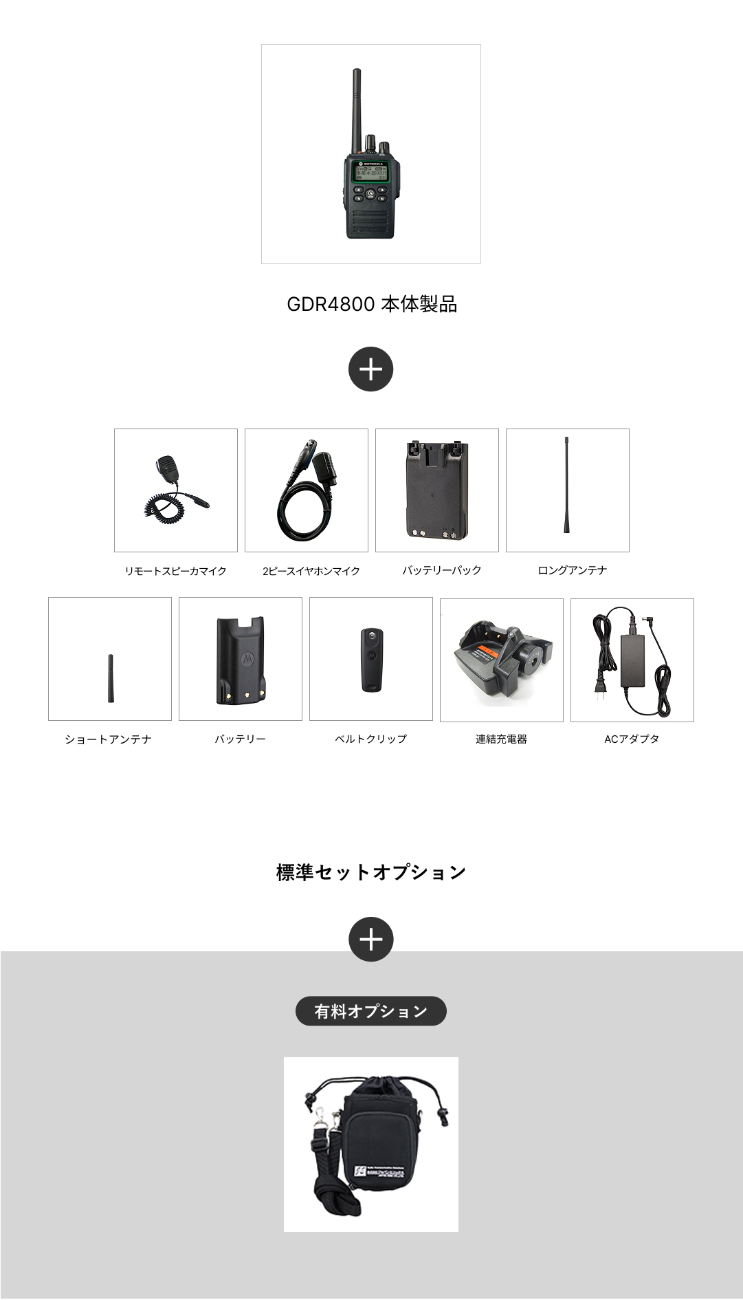 GDR4800+肩掛けケース